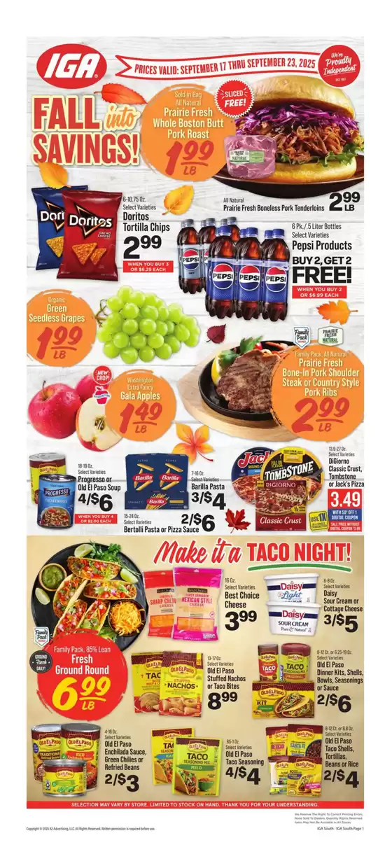 IGA catalogue | Top deals and discounts | 2025-09-17T00:00:00.000Z - 2025-09-23T00:00:00.000Z