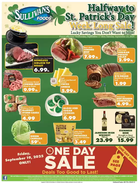 Sullivan's Foods  catalogue in Bakersfield CA | Discover attractive offers | 2025-09-17T00:00:00.000Z - 2025-09-23T00:00:00.000Z