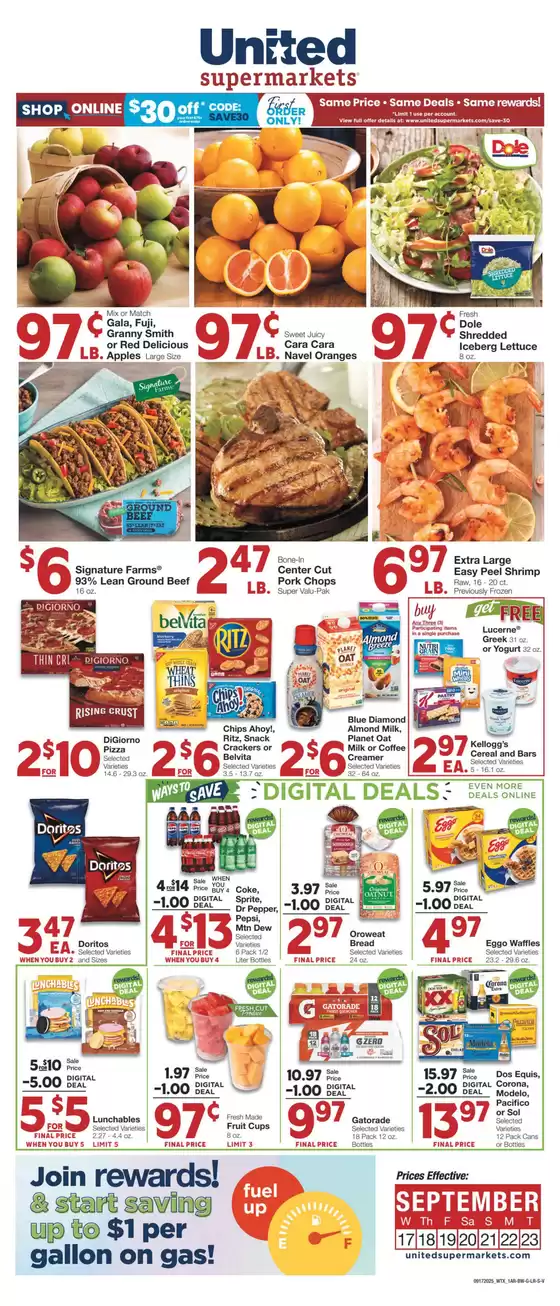 United Supermarkets catalogue in Phoenix AZ | Special offers for you | 2025-09-16T00:00:00.000Z - 2025-09-23T00:00:00.000Z