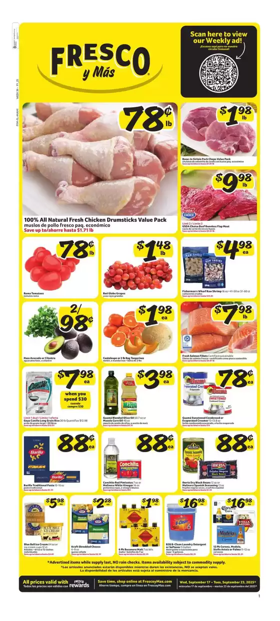 Fresco y Más catalogue in Galveston TX | Weekly Circular | 2025-09-17T00:00:00.000Z - 2025-09-23T00:00:00.000Z