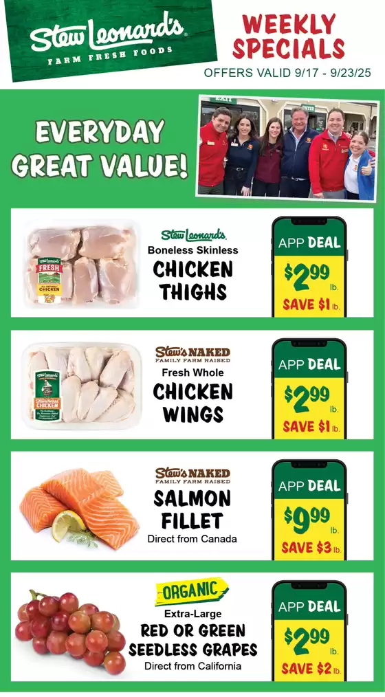 Stew Leonard's catalogue in Palm Bay FL | Top offers for smart savers | 2025-09-17T00:00:00.000Z - 2025-10-01T00:00:00.000Z