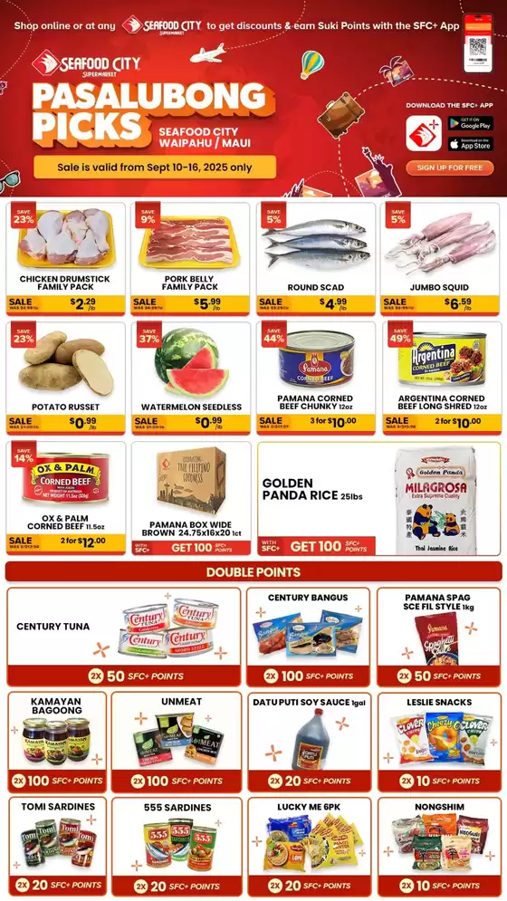 Seafood City catalogue in Palm Bay FL | Great offer for all customers | 2025-09-17T00:00:00.000Z - 2025-10-01T00:00:00.000Z
