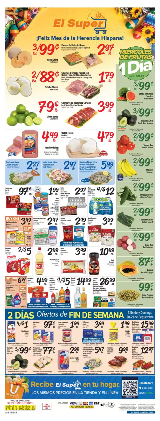 El Super catalogue in La Puente CA | Current bargains and offers | 2025-09-17T00:00:00.000Z - 2025-09-23T00:00:00.000Z