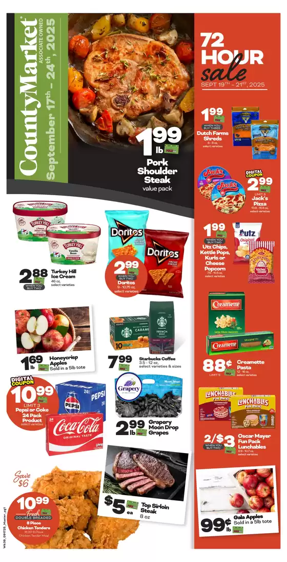 County Market catalogue in La Puente CA | Top offers for all bargain hunters | 2025-09-17T00:00:00.000Z - 2025-09-24T00:00:00.000Z