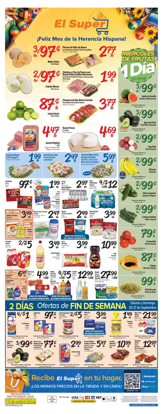 El Super catalogue in La Puente CA | Discover attractive offers | 2025-09-17T00:00:00.000Z - 2025-09-23T00:00:00.000Z