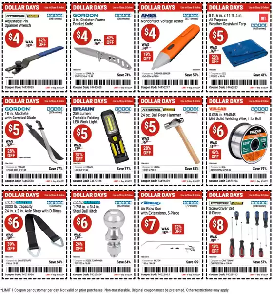 Great discounts on selected products