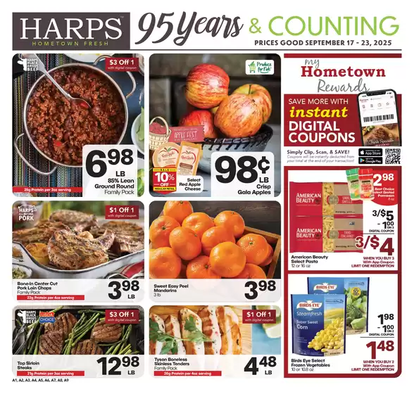 Harp's Market catalogue | Harp's Market weekly ad | 2025-09-17T00:00:00.000Z - 2025-09-23T00:00:00.000Z
