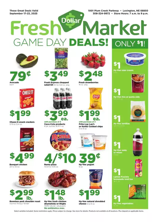 Hy-Vee catalogue in Orem UT | Dollar Fresh | 2025-09-17T00:00:00.000Z - 2025-09-23T00:00:00.000Z