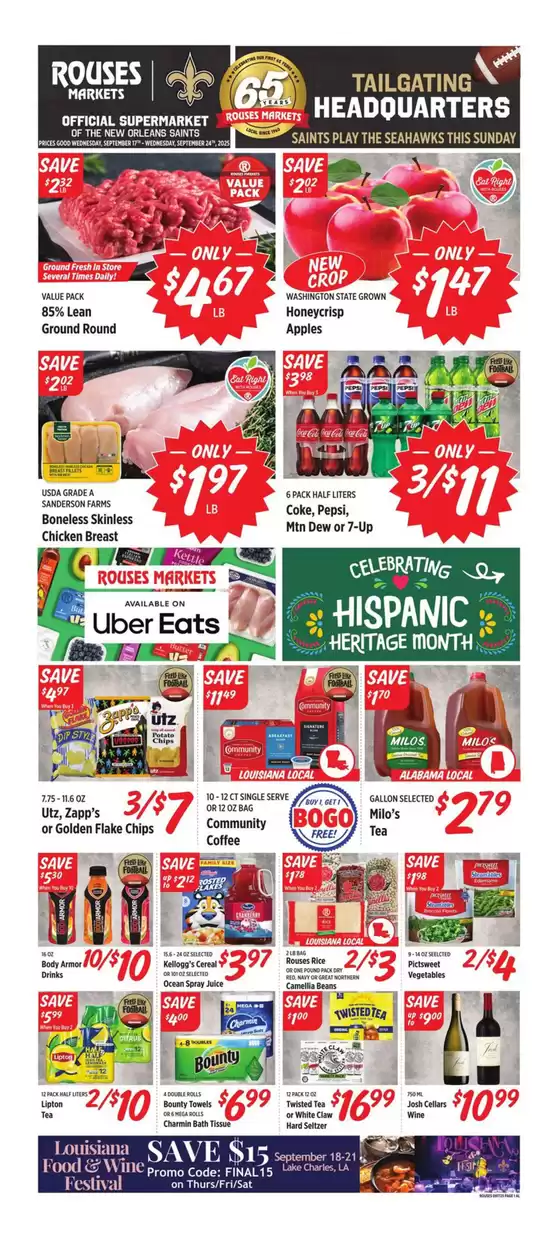 Rouses catalogue in Spokane WA | Our best bargains | 2025-09-17T00:00:00.000Z - 2025-09-24T00:00:00.000Z