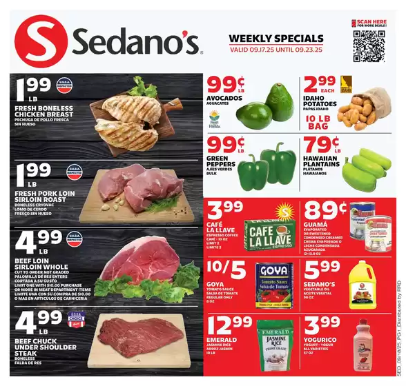 Sedano's catalogue in Spokane WA | Sedano's weekly ad | 2025-09-17T00:00:00.000Z - 2025-09-23T00:00:00.000Z