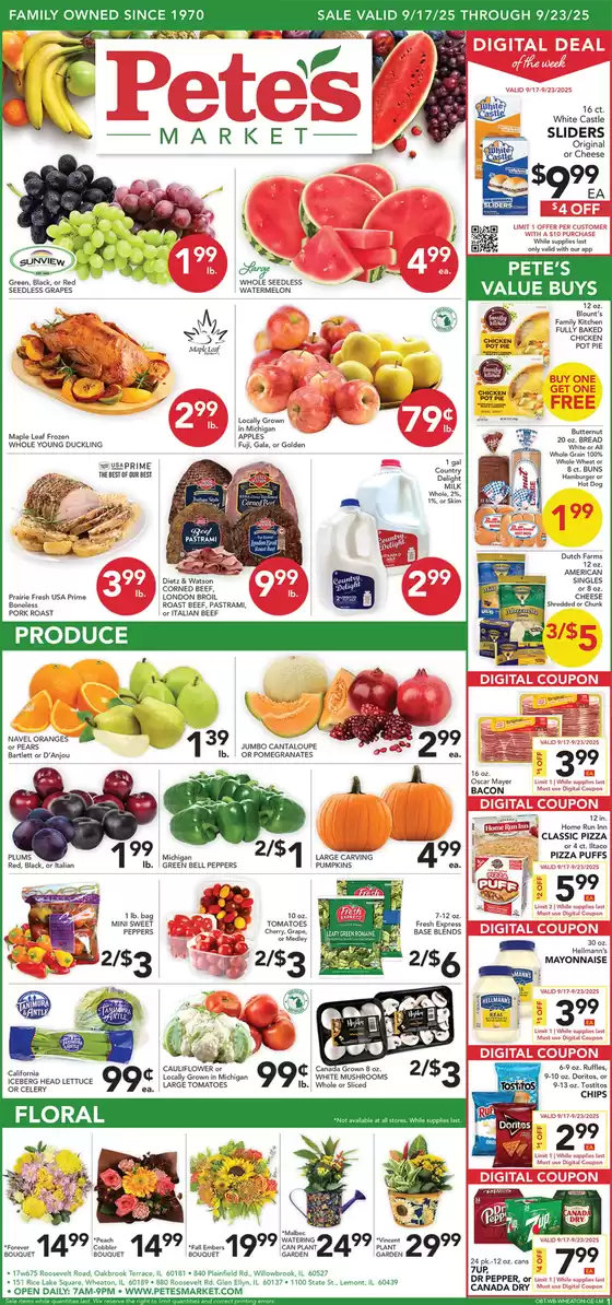 Pete's Fresh Market catalogue in Orem UT | Discover attractive offers | 2025-09-17T00:00:00.000Z - 2025-09-23T00:00:00.000Z