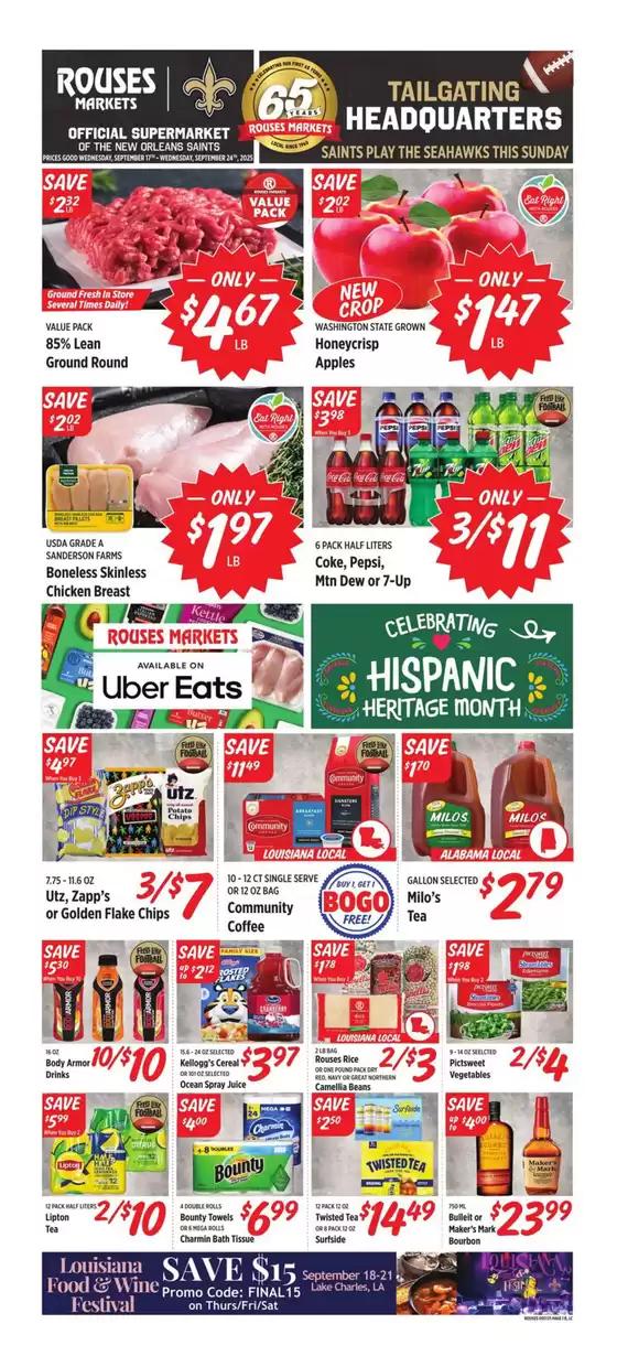 Rouses catalogue in Boise ID | Discover attractive offers | 2025-09-17T00:00:00.000Z - 2025-09-24T00:00:00.000Z