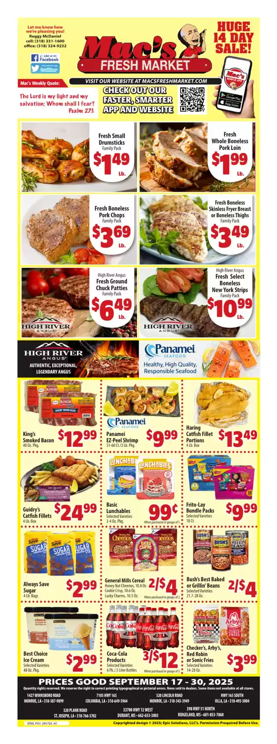 Mac's Market catalogue in Orem UT | Mac's Market Weekly ad | 2025-09-17T00:00:00.000Z - 2025-10-01T00:00:00.000Z