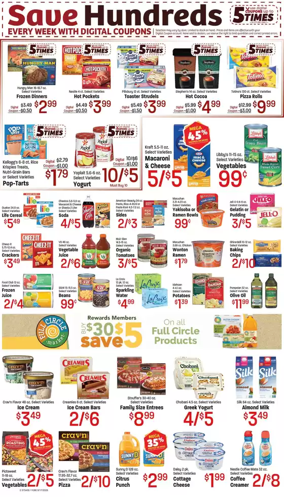 Current special promotions