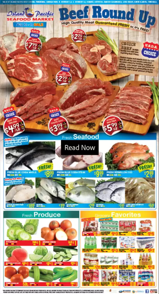 Current special promotions