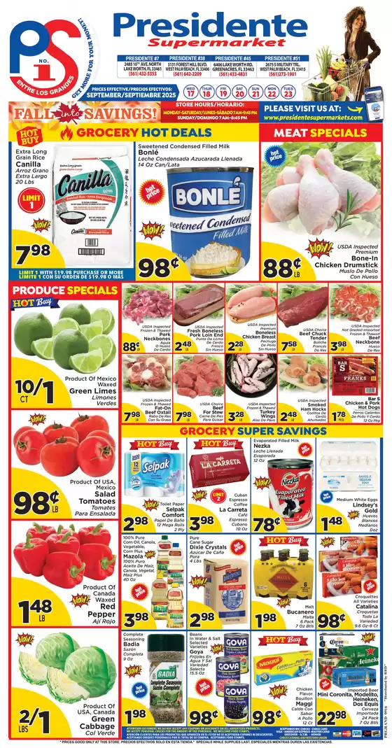 Presidente catalogue in Lake Park FL | Top offers for smart savers | 2025-09-18T00:00:00.000Z - 2025-10-02T00:00:00.000Z