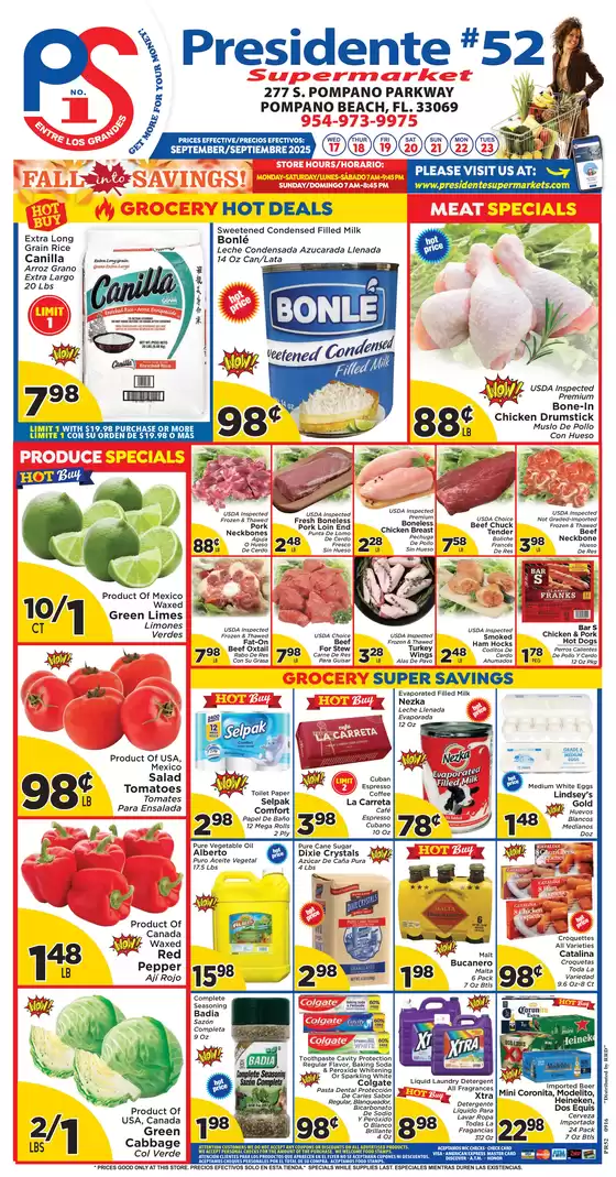 Current special promotions