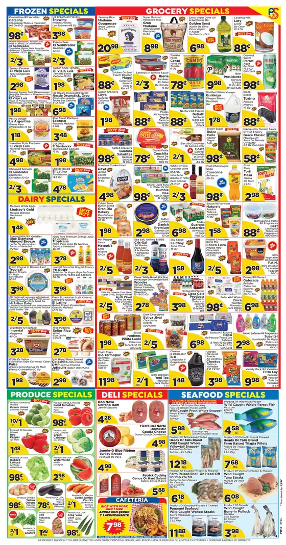 Current special promotions