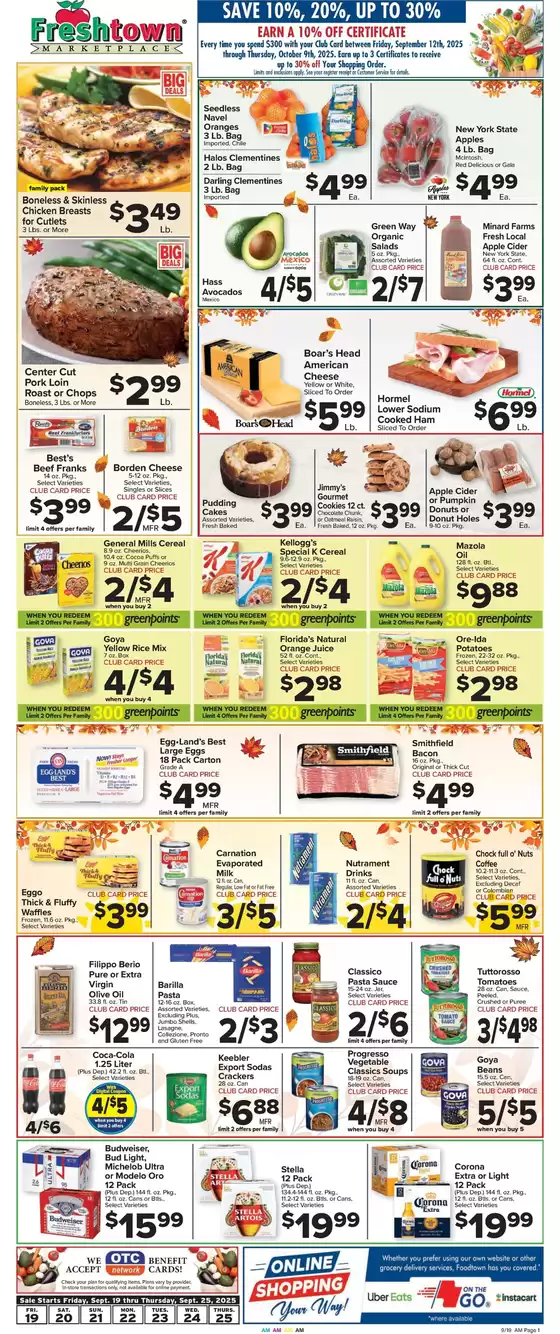 Foodtown supermarkets catalogue in Merrick NY | Offers for bargain hunters | 2025-09-19T00:00:00.000Z - 2025-09-25T00:00:00.000Z