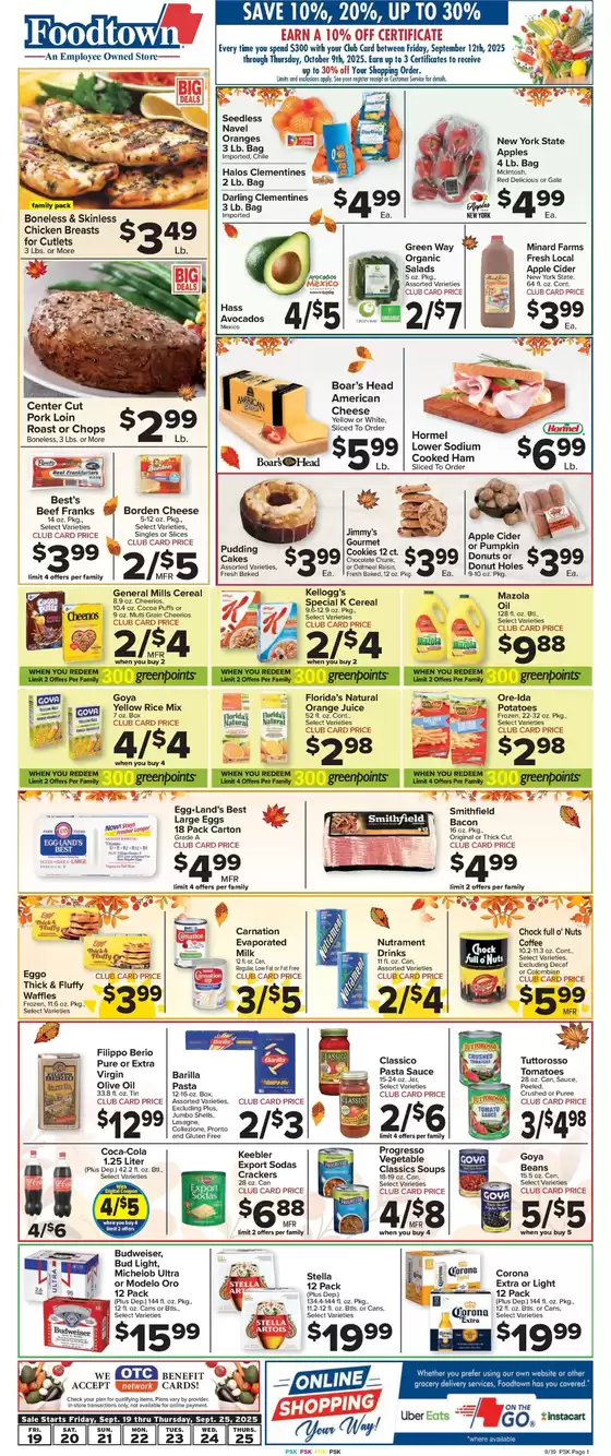 Foodtown supermarkets catalogue in Merrick NY | Special offers for you | 2025-09-19T00:00:00.000Z - 2025-09-25T00:00:00.000Z