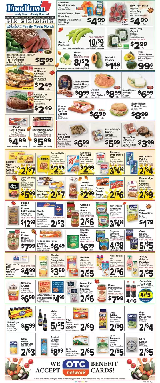 Foodtown supermarkets catalogue in Merrick NY | Discover attractive offers | 2025-09-19T00:00:00.000Z - 2025-09-25T00:00:00.000Z