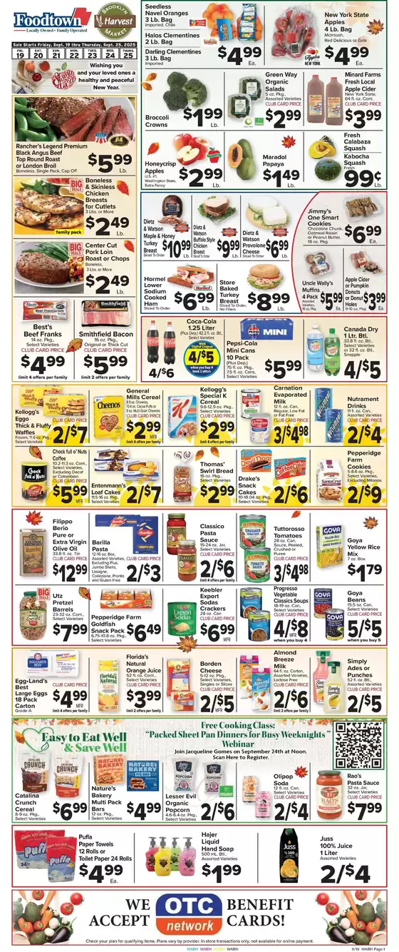 Foodtown supermarkets catalogue in Merrick NY | Our best bargains | 2025-09-19T00:00:00.000Z - 2025-09-25T00:00:00.000Z