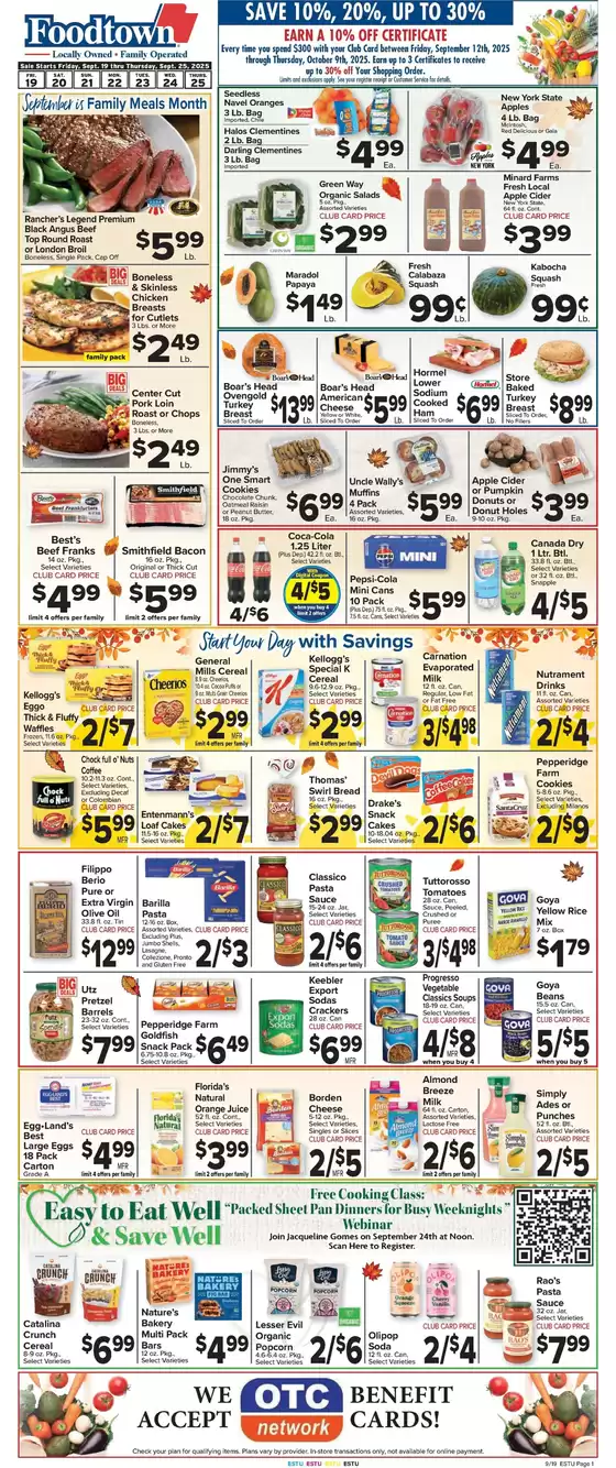 Foodtown supermarkets catalogue in Merrick NY | Top offers for all bargain hunters | 2025-09-19T00:00:00.000Z - 2025-09-25T00:00:00.000Z