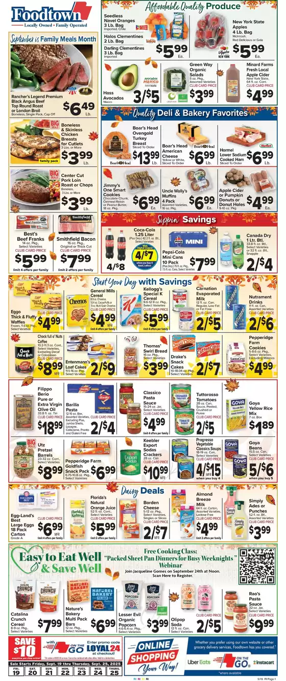 Foodtown supermarkets catalogue in Merrick NY | Discounts and promotions | 2025-09-19T00:00:00.000Z - 2025-09-25T00:00:00.000Z