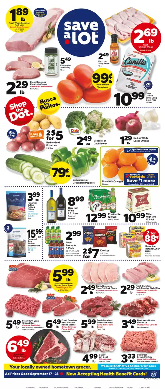 Save a Lot catalogue in Quitman TX | Discover attractive offers | 2025-09-17T00:00:00.000Z - 2025-09-23T00:00:00.000Z