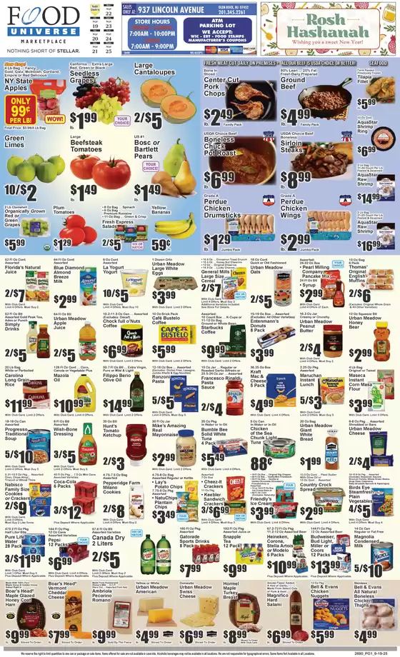 Food Universe catalogue in Greenwich CT | Food Universe weekly ad | 2025-09-19T00:00:00.000Z - 2025-09-25T00:00:00.000Z