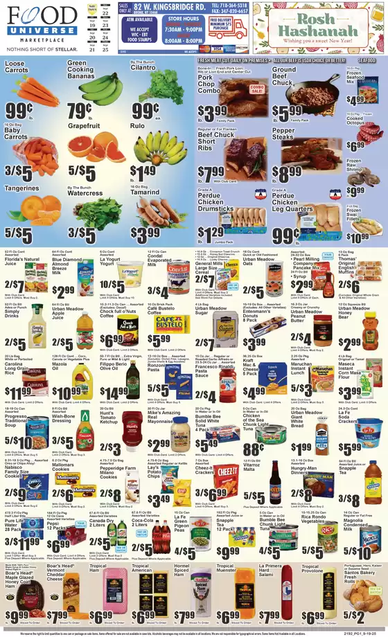 Food Universe catalogue in Valdosta GA | Exclusive deals for our customers | 2025-09-19T00:00:00.000Z - 2025-09-25T00:00:00.000Z