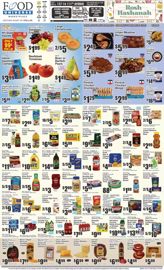 Food Universe catalogue in Valdosta GA | Exclusive bargains | 2025-09-19T00:00:00.000Z - 2025-09-25T00:00:00.000Z