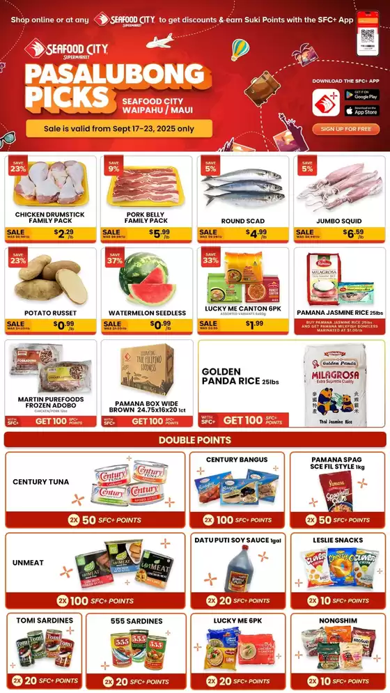 Seafood City catalogue in Corinth NY | Top deals and discounts | 2025-09-22T00:00:00.000Z - 2025-10-06T00:00:00.000Z
