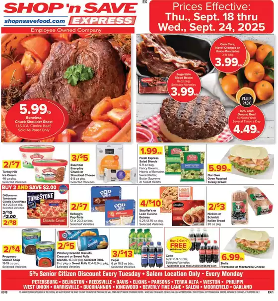 Shop 'n Save catalogue in Heyburn ID | Current bargains and offers | 2025-09-22T00:00:00.000Z - 2025-10-06T00:00:00.000Z