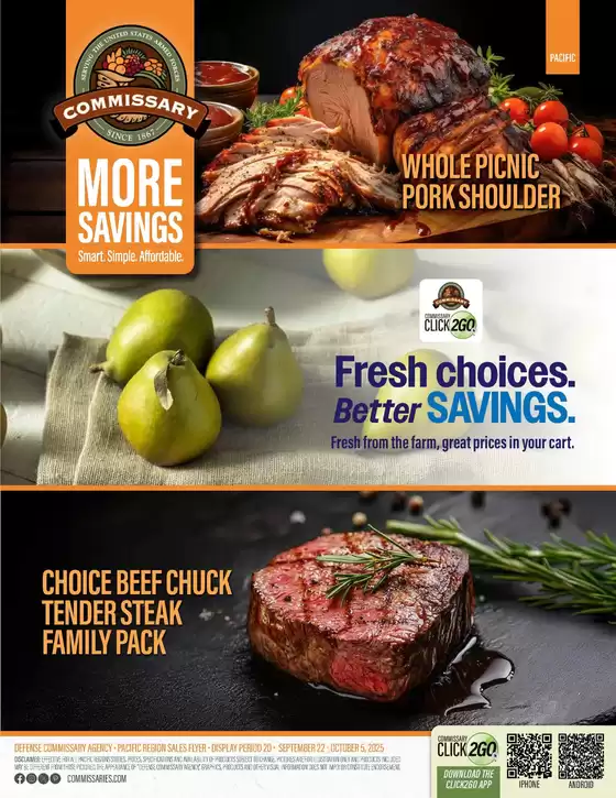 Commissary catalogue in Rehoboth Beach DE | Current special promotions | 2025-09-22T00:00:00.000Z - 2025-10-05T00:00:00.000Z