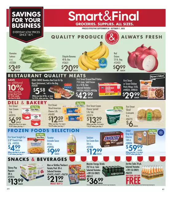 Smart & Final catalogue in Wilmington NC | Business & Club Savings (09/24/2025 - 10/07/2025) | 2025-09-23T00:00:00.000Z - 2025-10-07T00:00:00.000Z