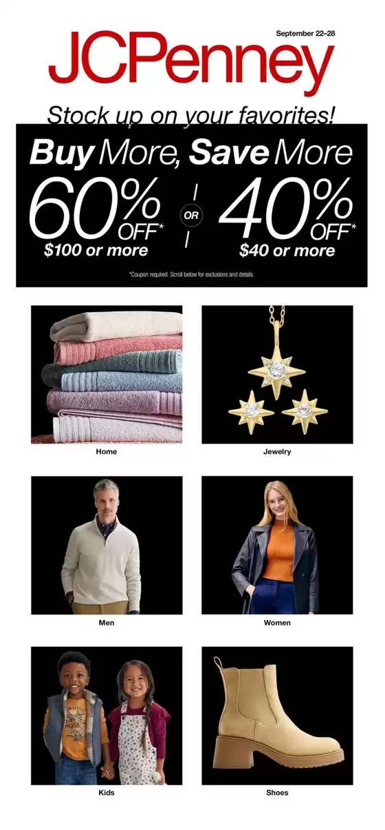 JC Penney catalogue in Gastonia NC | Store Ads | 2025-09-22T00:00:00.000Z - 2025-09-28T00:00:00.000Z
