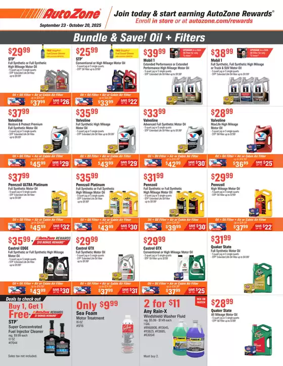 AutoZone catalogue in North Attleboro MA | Discounts and promotions | 2025-09-23T00:00:00.000Z - 2025-10-20T00:00:00.000Z