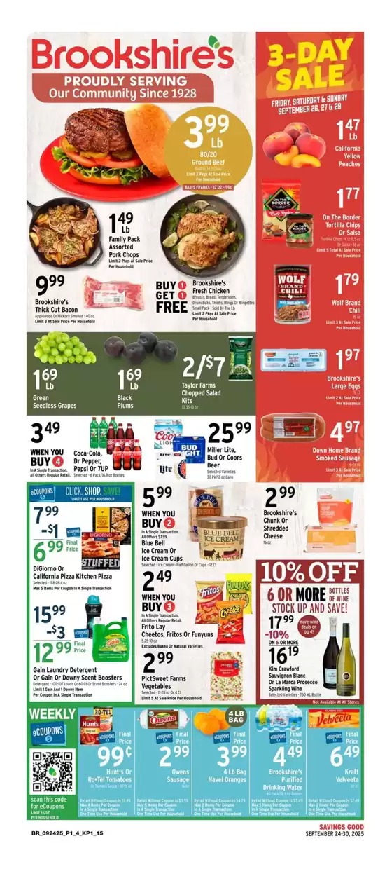 Brookshire's catalogue in Wilmington NC | Current special promotions | 2025-09-24T00:00:00.000Z - 2025-09-30T00:00:00.000Z
