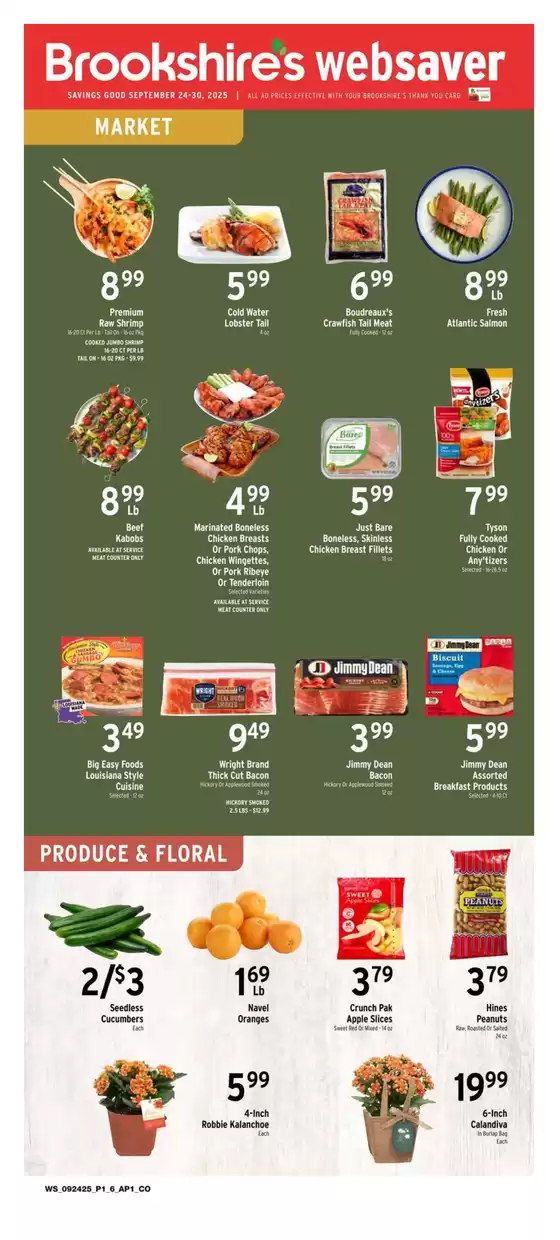 Brookshire's catalogue in Wilmington NC | Great offer for all customers | 2025-09-24T00:00:00.000Z - 2025-09-30T00:00:00.000Z