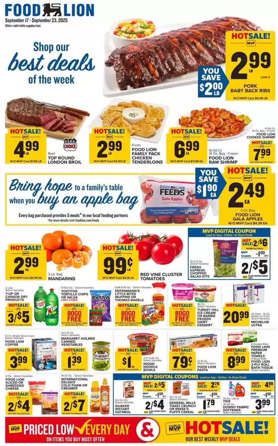 Food Lion catalogue in Leland NC | Weekly Ads Food Lion | 2025-09-17T00:00:00.000Z - 2025-09-23T00:00:00.000Z
