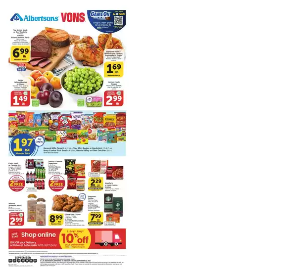 Vons catalogue in Redlands CA | Weekly Ad - SoCal | 2025-09-24T00:00:00.000Z - 2025-09-30T00:00:00.000Z