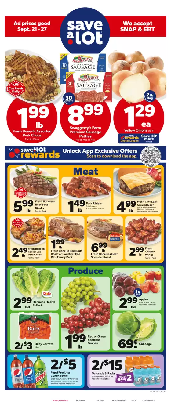 Save a Lot catalogue in Buena Park CA | Attractive special offers for everyone | 2025-09-21T00:00:00.000Z - 2025-09-27T00:00:00.000Z