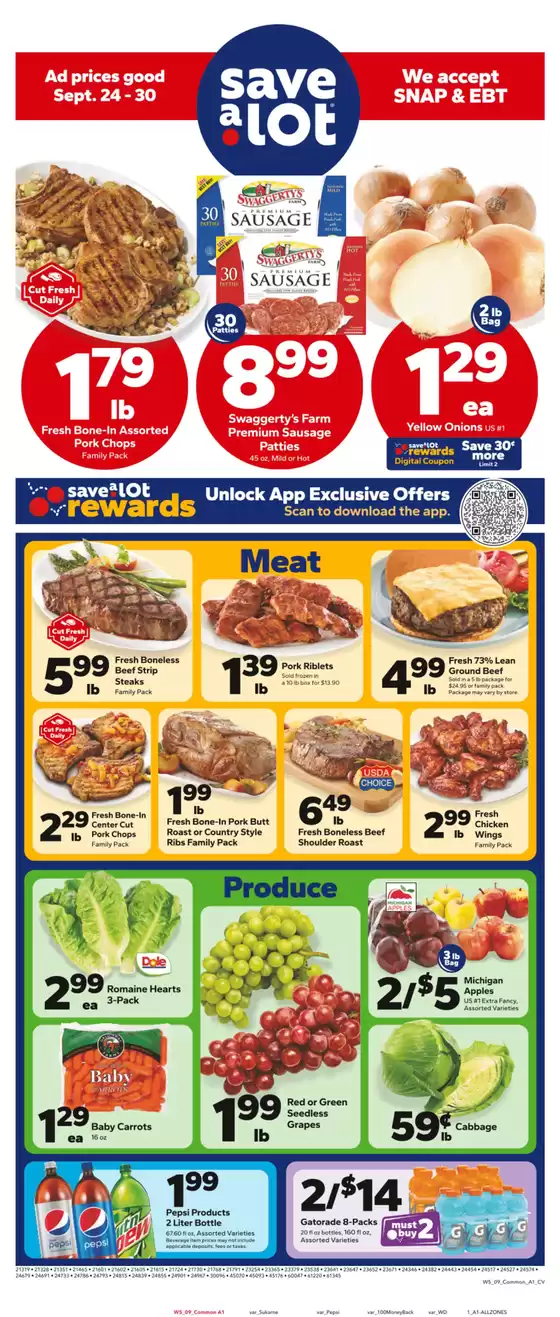 Save a Lot catalogue in Brookshire TX | Top offers for smart savers | 2025-09-24T00:00:00.000Z - 2025-09-30T00:00:00.000Z