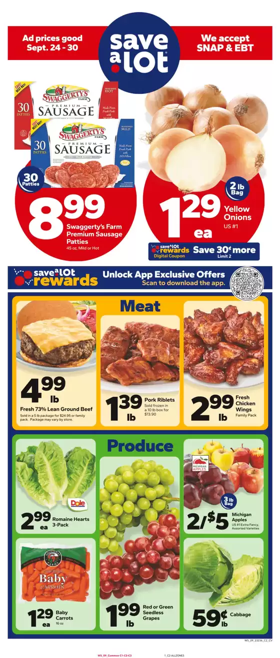 Save a Lot catalogue in Brookshire TX | Current bargains and offers | 2025-09-24T00:00:00.000Z - 2025-09-30T00:00:00.000Z