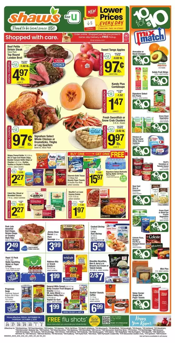 Shaw's flyer