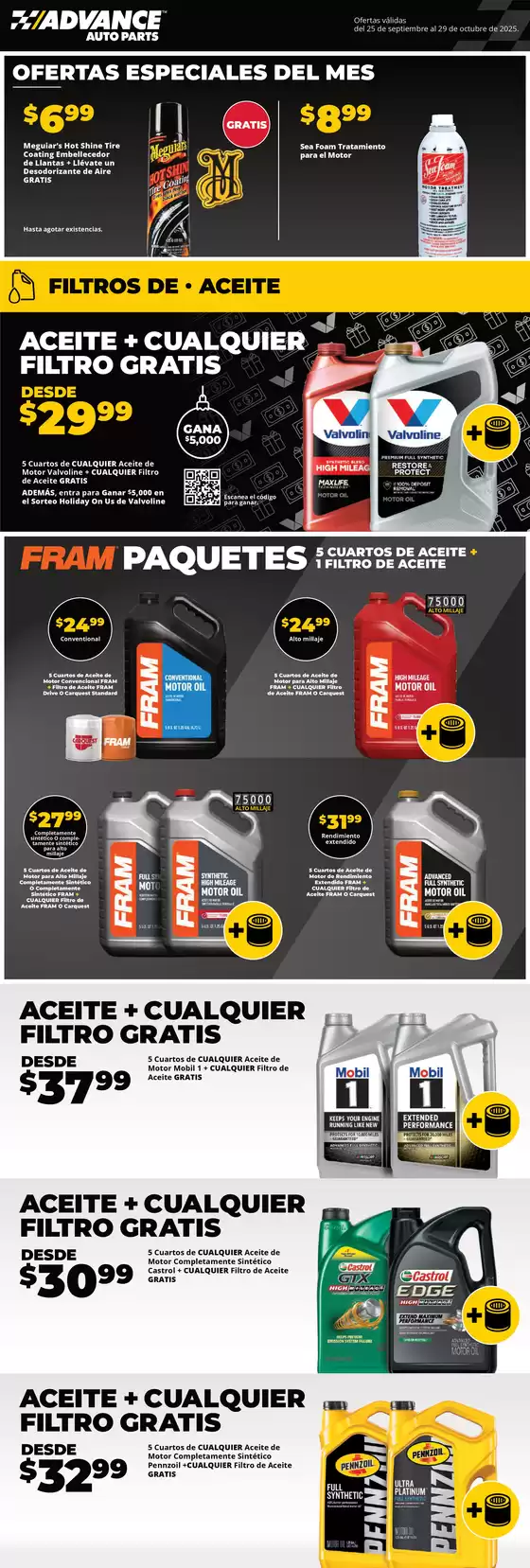 Advance Auto Parts catalogue in Fulton NY | bOCT2025DigitalFlyer ESUS | 2025-09-26T00:00:00.000Z - 2025-10-10T00:00:00.000Z