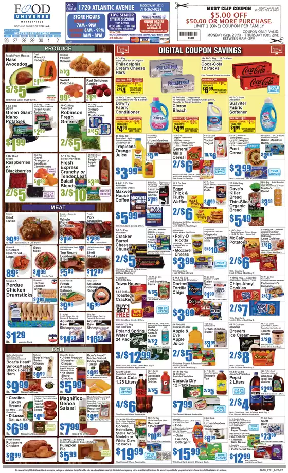 Food Universe catalogue in Long Island City NY | Current bargains and offers | 2025-09-26T00:00:00.000Z - 2025-10-02T00:00:00.000Z