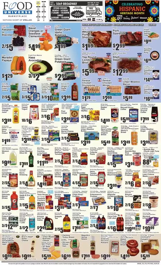Food Universe catalogue in Long Island City NY | Discover attractive offers | 2025-09-26T00:00:00.000Z - 2025-10-02T00:00:00.000Z