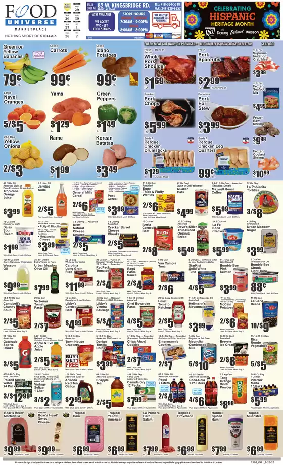 Food Universe catalogue in Long Island City NY | Great offer for bargain hunters | 2025-09-26T00:00:00.000Z - 2025-10-02T00:00:00.000Z